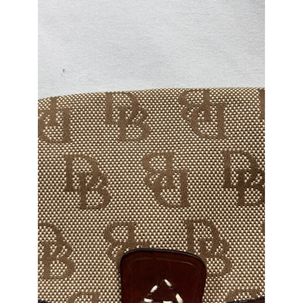 Dooney & Bourke Crossbody Bag Womens S Brown Excellent Monogram Canvas Charm - Picture 4 of 9